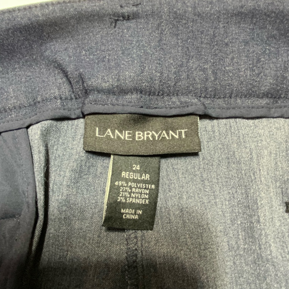 Lane Bryant Dark Blue Navy Women’s Trousers Size 24 Business Casual - Picture 3 of 10